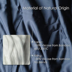 EP Mode Lightweight Quilt Blanket for Summer, Viscose from Bamboo Fabric & Filling, Natural, Breathable & Machine Washable- Navy Blue, Queen