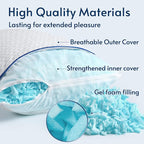 viewstar Memory Foam Pillows King Size Set of 2, Adjustable Firm Pillows for Side Back Stomach Sleepers, Shredded Gel Pillows for Sleeping 2 Pack with Washable Removable Cover 19"x 33"