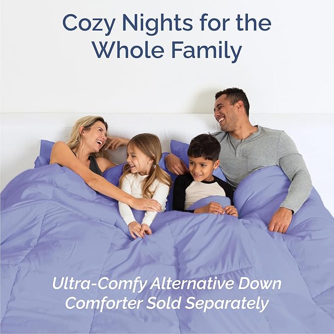 King Sheets Set 6 Piece - Includes 4 Pillowcases - Bed Sheets King Size - Soft Hotel Luxury Bedding - Cooling, Comfy, Cozy & Breathable - 1 Flat & 1 Fitted & 4 Pillowcases w/ Deep Pockets - Lavender