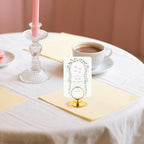 Urban Deco 16 PK Table Card Holder Place Card Holders Steel Card Holders for Photos, Food Signs, Memo Notes, Weddings, Restaurants, Birthday（Gold）