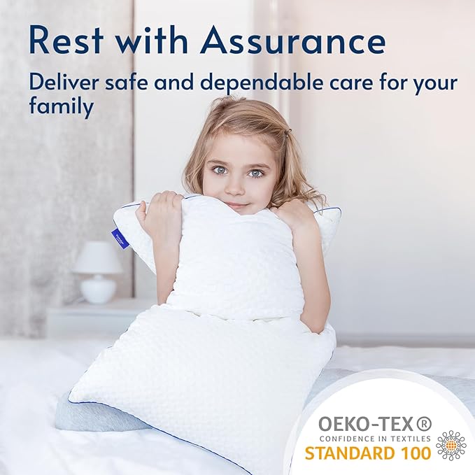 viewstar Memory Foam Pillows King Size Set of 2, Adjustable Firm Pillows for Side Back Stomach Sleepers, Shredded Gel Pillows for Sleeping 2 Pack with Washable Removable Cover 19"x 33"