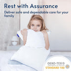 viewstar Memory Foam Pillows King Size Set of 2, Adjustable Firm Pillows for Side Back Stomach Sleepers, Shredded Gel Pillows for Sleeping 2 Pack with Washable Removable Cover 19"x 33"