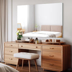 Frameless Rectangle Mirror, 36x48 Inch Large Bathroom Mirrors for Wall Over Sink, Upgraded Shatterproof Vanity Mirror with Polished Edge for Bathroom,Bedroom,Living Room and Entryway