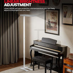 Honeywell LED Floor Lamp Modern - 02E Sunturalux Eye Caring Standing Light, 6000LM 60W 4000K Natural Daylight Dimmable Reading Tall Lampara for Home Office Living Room Bedroom