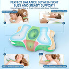 5X Pain Relief Cervical Pillow for Neck and Shoulder Support,Hollow Design Cervical Memory Foam Pillows, Orthopedic Ergonomic Neck Pillow,Contour Bed Pillow for Side,Back,Stomach Sleeper……