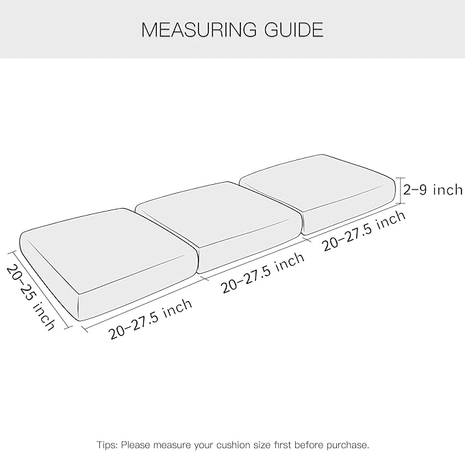 Yates Home PU Leather Couch Sofa Cushion Slipcover Water-Proof Elastic Chair RV Seat Covers Loveseat Sofa Furniture Protector Slip Cover for Settee Seater Replacement Living Room（3 Pieces, Ivory）