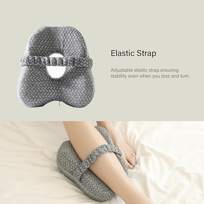 Knee &Leg Pillow for Side Sleepers-Mermory Foam Pillow for Between Legs-Sciatica Pain Relief-Knee,Legs and Back Relief. (Navy blue), DC-0888