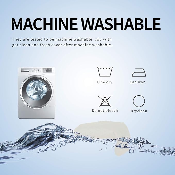 Easy-Going Sofa Slipcover L Shape Sofa Cover Sectional Couch Cover Chaise Lounge Slip Cover Reversible Sofa Cover Furniture Protector Cover for Pets Kids Children Dog Cat (X-Large,Ivory/Ivory)