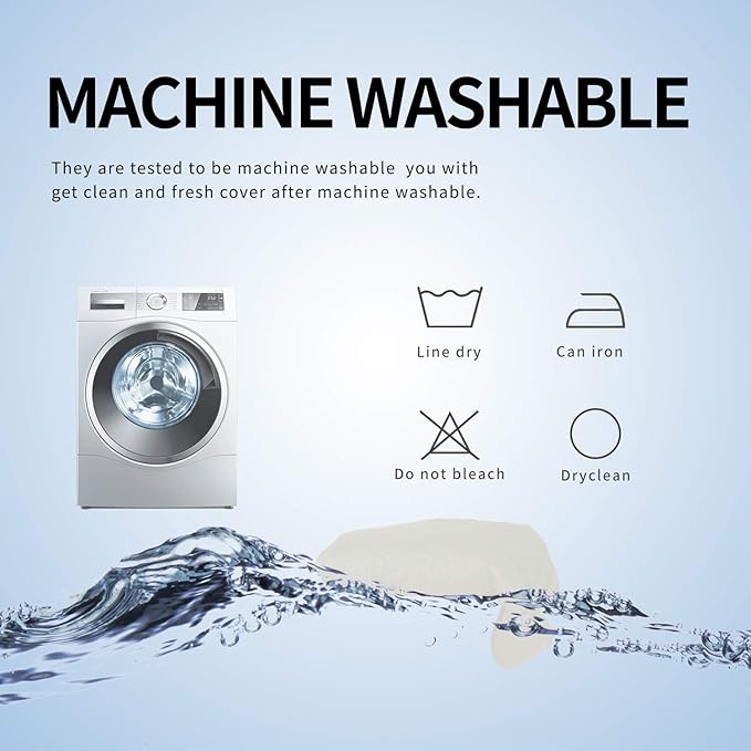 Easy-Going Sofa Slipcover L Shape Sofa Cover Sectional Couch Cover Chaise Cover Reversible Furniture Protector for Pets Kids Children Dog Cat (Large, Ivory/Ivory)