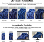 NEWCOSPLAY Faux Fur Throw Blanket Dark Navy Bubble Blanket Thick Warm Soft for Couch Sofa Bed 550GSM (Dark Navy, Throw(50"x60"))