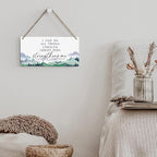 SENJIAN Christian Decor Bible Verse Wall Decor, I Can Do All Things Through Christ, Modern Farmhouse Sign Scripture Printed Wood Sign Wall Art Religious Decoration for Home Office Bathroom Bedroom