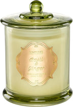 M&SENSE Basil Ginger Scented Candles, Plant-Based Soy Candles Non Toxic Soot-Free, Relaxing Air Purifying Stress Relief on Bathtub, 2 Wick 12.7oz Large Jar Candle 75 Hour Long Lasting, Father Gifts