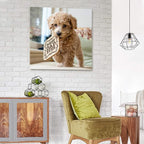 Personalized Photo to Canvas Print - Canvas Prints With Your Photos on Custom Wall Art for Bedroom, Living Room, Wedding Baby Pet Family Picture Framed Wall Art (12" W x 12" H)