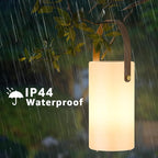 Portable Solar Table Lamp 2 in 1 Charging Outdoor Lantern with Remote RGB Cordless Lights, Water-Resistant IP44 for Patio Terrace Camping Garden Balcony