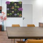 36 Pockets Hanging Planter Bags, Hanging Vertical Wall Mounted Plant Planting Grow Bags, Herb Garden Planter Outdoor Indoor Growing Bag, Gardening Vertical Greening Flower Container(1m×1m, Black)