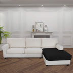 Easy-Going Sectional Couch Covers for Dogs L Shape Sofa Cover Reversible Sofa Slipcover Chaise Lounge Cover Furniture Protector Cover for Pets Dog Cat (42 x 52 inches, Black/Black)