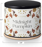 ILLUME Noble Holiday Collection Midnight Pumpkin Vanity Tin Candle, 11.8 oz