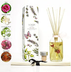 LOVSPA Reed Diffuser Set, Wild Flowers Scented Oil Diffuser with Sticks, Home Fragrance Accessories for Bathroom Shelf Decor, Aroma Diffusers for Home or Office Desk, USA Made
