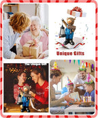 Solar Garden Statues -Highland Cow Lantern Outdoor Handmade Resin Statue with LED Light, and Welcome Holder for Patio, Yard, Gift Ideas (cow2)