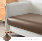 Yates Home PU Leather Couch Sofa Cushion Slipcover Water-Proof Elastic Chair RV Seat Covers Loveseat Sofa Furniture Protector Slip Cover for Settee Seater Replacement in Living Room（Sofa, Camel）