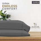 Ultra Soft Pillow Protectors 400TC Set of 2 Breathable Pillow Covers 100% Protection Against Stains, Dust & Dirt - Machine Washable