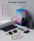 Corner Floor Lamp with RGB, Smart LED Light for Bedroom, 16 Million Colors, Music Sync, APP & Voice Control, 2700-6500K, Alexa & Google Compatible, Modern Lamp for Living Room, Gaming