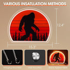 Bigfoot Neon Sign, Bright Dimmable USB Powered Sasquatch Neon Lights Sign and Unique UV Printed Funny Big Foot Sasquatch Gifts for Men Women Adults Kids Bigfoot Lovers Wall Art Decors