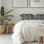 Exotic Tropical Jungle Leopard Print Pillow Covers 18x18, Cheetah Print Room Decor, Tropical Palm Leaf Cheetah Decorative Throw Pillow Covers for Home Bedroom Living Room