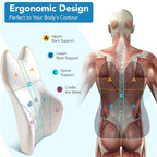 Lumbar Pillow for Car Lumbar Support for Office Chair, Memory Foam Back Cushion with 3D Mesh Cover, Car Seat Back Pillows for Back Pain Relief, Back Support Pillow for Car Truck Computer Desk