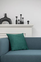 26x26 Euro Pillow Covers : 2 Pack Cozy Soft Velvet Oversized Couch Pillow Shams, Square Throw Pillow Cases for Living Room Sofa, Green