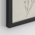 SIGNWIN Framed Vintage Wildflower Wall Art, Set of 4 Plant Collage Drawing Wall Decor Prints, Nature Wilderness Wall D¨¦cor for Living Room, Bedroom - 12"x16" Black