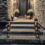 NEEDOMO Lanterns Decorative Outdoor & Indoor, Set of 3 Outdoor Lanterns for Porch, 23" Large Candle Lantern, Bronze Metal Frame with Glass, Vintage Farmhouse, Patio, Pathway, Garden, Fall, Christmas