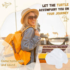 QINJIEJIE Clear Quartz Crystal Travel Turtle Figurines Healing Crystals Best Travel Gifts for Women Men Travelers Sea Turtle Lovers Office Desk Decor Good Luck Gifts for Traveling Abroad