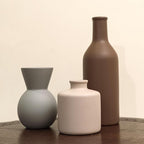 Ceramic Flower Vase, Small Vase for Centerpieces, Modern Vases for Home Decor- 3 Pcs
