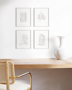 HAUS AND HUES Standalone White Oak Frame Set of 4-8.5x11