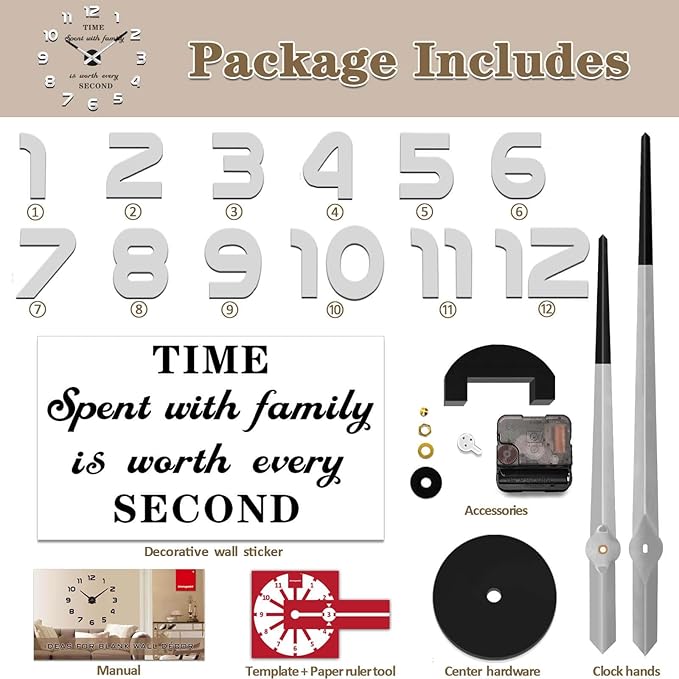 VANGOLD Design Large Wall Clock