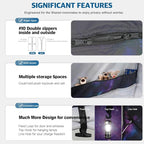 Bed Tent,Portable Privacy Sleeping Bed Canopy,Blackout 90% Drapes for Kids and Adult,Indoor Space Tent with Breathable Large Mesh Windows