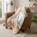 Lahome Pink Fleece Throw Blanket for Bed, Reversible Soft Throw Blankets for Women Cute, Warm Thick Throw Blankets for Couch, Apricot 50''x60''