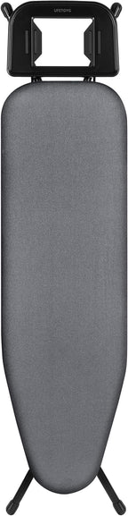 Classic Ironing Board 43" X 13" W/with Iron Rest | Full Metal Construction| Height Adjustable | Heat & Scorch Resistant Fabric | Anti-Skid Feet | Easy to Fold (Dark Grey)