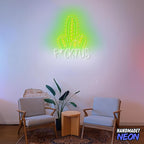 Personalized Rebel Cactus Neon Sign, Custom Funny Cactuses Decor Led Light, Flora Wall Art Lights Signs, Decorative Gifts For Friends, Brother, Kids, Bedroom, Bar, Pub
