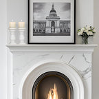 Candle Holder for Pillar Candle Set of 2, Farmhouse Wood Candle Holder, Rustic Wooden Candle Stand, Vintage Wooden Candlestick Holders Decorative for Living Room, Table Centerpiece, Antique White