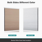 Changshade Cordless Cellular Shades, Blackout Honeycomb Shades for Windows, Pull Down Pleated Blinds, Easy to Install for Indoor Windows and French Doors,31.5" W x 72" H, Light Brown