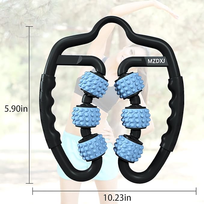 Cellulite Massage Tool Deep Fascia Massager & Dimpled Skin Remover for Legs - Anti-Cellulite Roller Tech with Lymphatic Drainage, Smooth Skin & Pain Relief for Thighs & Buttocks Sculpting