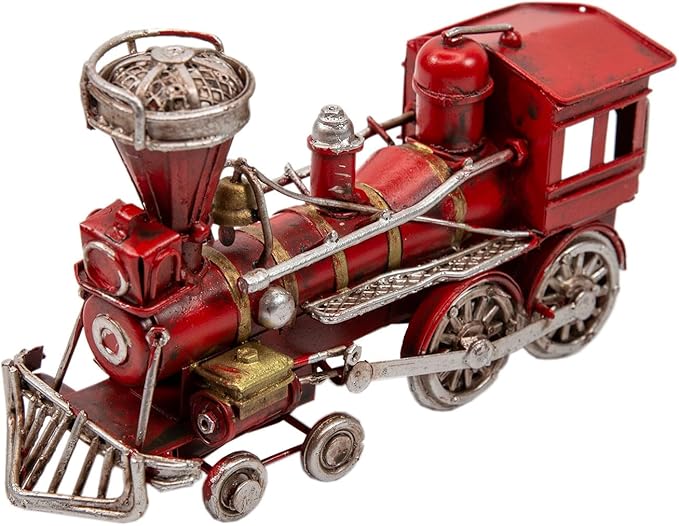 Berfutall-11'' Iron Classic Red Truck Pick-up Model Collectible Vehicle Decoration, Metal Truck Christmas Decor ，Unique Blend of Vintage, Rustic, Farmhouse Truck Decor for Table Top Decor. (D Small)