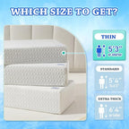 HARBOREST Cooling Cube Pillow - Side Sleeper Pillow for Neck and Shoulder Pain, Memory Foam Pillow Cube Pro with Adjustable Firmness,24"x12"x4"