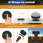 Mini Solar Ground Lights, 12 Pack Solar Lights Outdoor Waterproof, Upgraded LED Flat Landscape Lighting for Outside Pathway Garden Patio Yard Driveway,Cold White