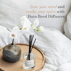 Duša Babies Reed Diffuser & Sticks - 5 Fl Oz Essential Home Fragrance Decor for Bathroom, Office & Living Spaces –Stylish & Long-Lasting Room Air Freshener -Ideal for Housewarming & Special Occasions