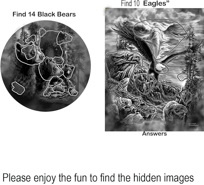 Remorelt Wolf Eagle Bear Dream Catcher Bedroom Wall Decor, Christmas Home Decoration, Room Accessory, White Moon Feather Decoration - Unique Home Craft Wall Pendant (DC26 6Inch Set 2 Eagle Bear)