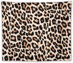 HZOHNAGO Leopard Print Tapestry Rustic Brown Leopard Wild Animal Printed Wall Tapestry Painting Wall Hanging for Bedroom Living Room Dorm 60" W x 50" H