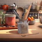 Quoowiit Ceramic Rustic Farmhouse Vase, Distressed Decorative Flower Vases for Home Decor, Ideal Shelf Decor, Boho Vase for Living Room Bedroom Kitchen Office Centerpiece Table Decorations